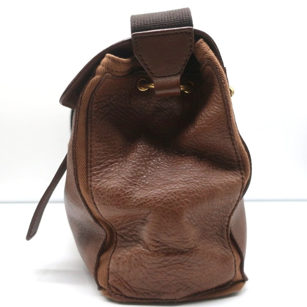 YVES SAINT LAURENT MUSE TWO MESSENGER BAG BROWN LEATHER MEDIUM SHOULDER BAG - Picture 5 of 12